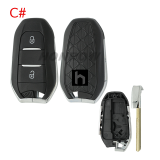 For Citroen DS 3 button remote key blank with HU83 blade Please choose the button.
