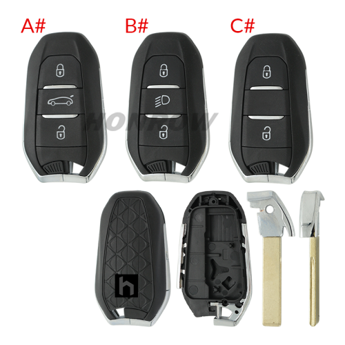 For Citroen DS 3 button remote key blank with HU83 blade Please choose the button.