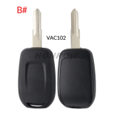 For Renault transponder Key shell with blade ,please choose the key blade