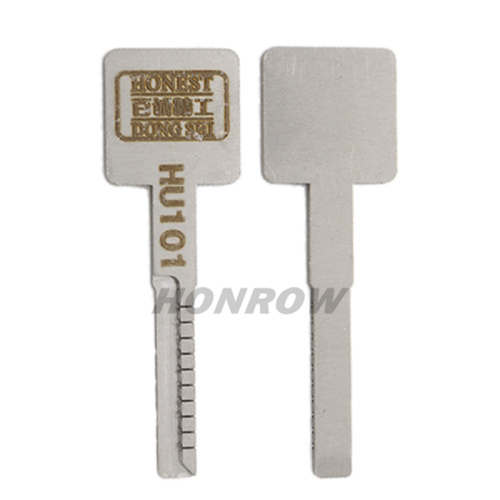 HU101 Key model, ajust into a new key, and then use key cutting machine to cut