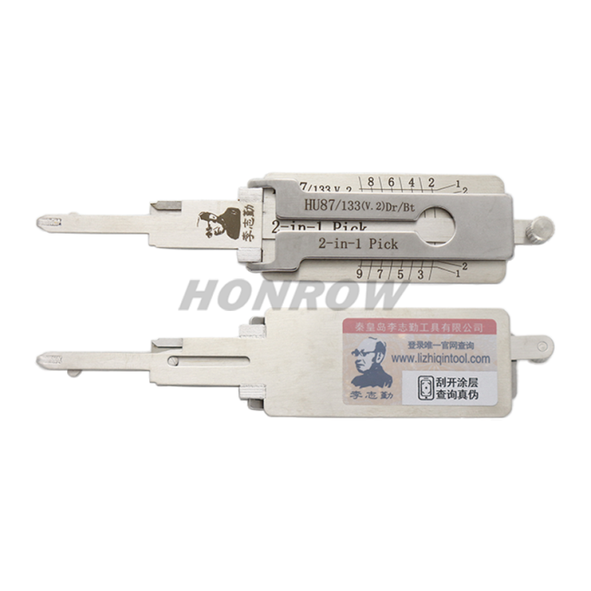 Original Lishi HU87  for Suzuki lock pick and decoder  together  2 in 1 genuine with best quality