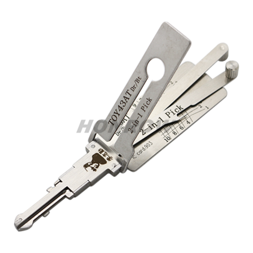 Original Lishi TOY43AT for Toyota Camry after 2002 year decoder and lockpick combination genuine（Toyota TR47) with best quality