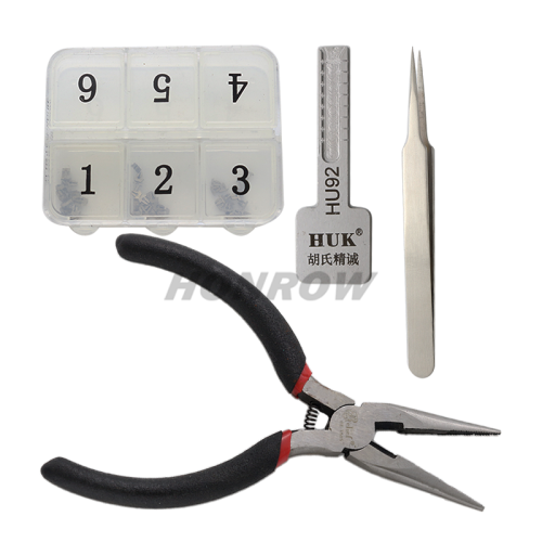 For HU92 Key model, ajust into a new key, and then use key cutting machine to cut