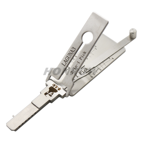 Original Lishi for LAGUNA Renault lock pick and decoder  together 2 in 1 genuine with best quality