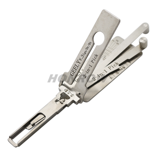 Original Lishi Geely 2 in 1 lock pick and decoder  together with best quality
