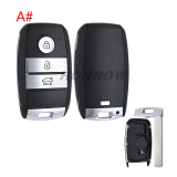 For Kia 3/2+1/4/5/5+1 button smart remote key blank without logo,please choose the key type.
