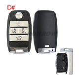 For Kia 3/2+1/4/5/5+1 button smart remote key blank without logo,please choose the key type.