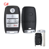 For Kia 3/2+1/4/5/5+1 button smart remote key blank,please choose the key type.