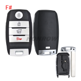 For KIA 3/2+1button remote key blank without logo