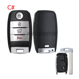 For Kia 3/2+1/4/5/5+1 button smart remote key blank without logo,please choose the key type.