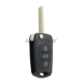 For Hyundai 3 button remote key blank with HU134 blade