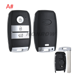 For Kia 3/2+1/4/5/5+1 button smart remote key blank,please choose the key type.