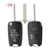 For Hyundai 3 button remote key blank with HY20 blade
