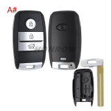 For Kia 3/3+1 button smart remote key blank