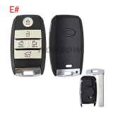 For Kia 3/2+1/4/5/5+1 button smart remote key blank,please choose the key type.