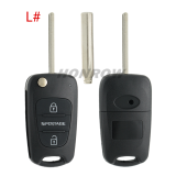 For Hyundai 3 button remote key blank with HY20R right  blade