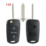 For Hyundai 3 button remote key blank with HY14R right  blade