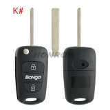 For Hyundai 3 button remote key blank with HU134 blade