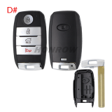 For Kia 3/3+1 button smart remote key blank