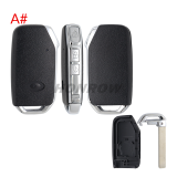 For Kia 3 button remote key blank with battery holder, buttons on the side，please choose the button type.