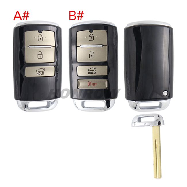 For Kia 3 /4 button remote key blank