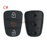 For Hyundai 3 button key pad