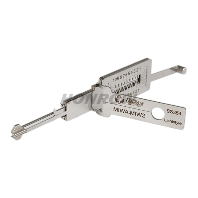 Lishi Tool MIWA-MIW2 SS354 2 in 1 lock pick lishi style lock pick  2 in 1 tool used for Japan