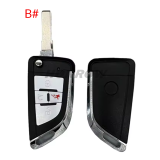 For VW 4 button modified Filp Folding Remote Key Shell HU162 HU66