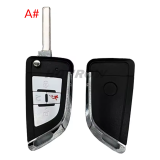 For VW 4 button modified Filp Folding Remote Key Shell HU162 HU66