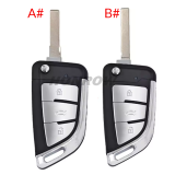 For VW 3 button modified Filp Folding Remote Key Shell HU66 HU162