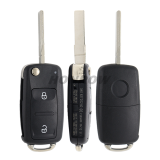 KYDZ For VW Amarok Transporters MQB 2 button flip remote key with ID48 chip-434mhz ASK model P/N: 5K0837202BH 5K0837202DH