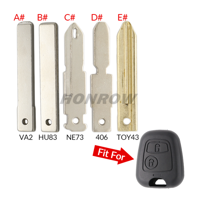 For Peugeot key blade 