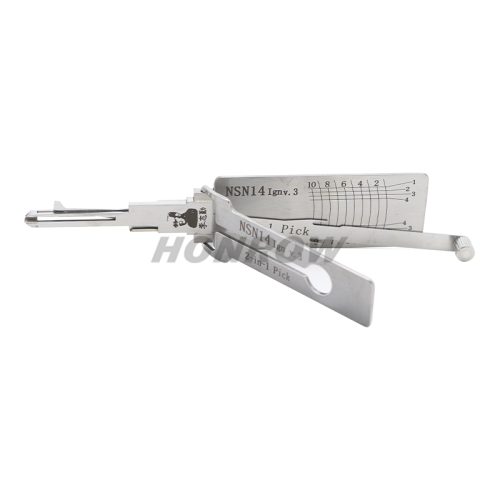 Original Lishi NSN14 lgn 2 in 1 decoder and lockpick only for ignition lock