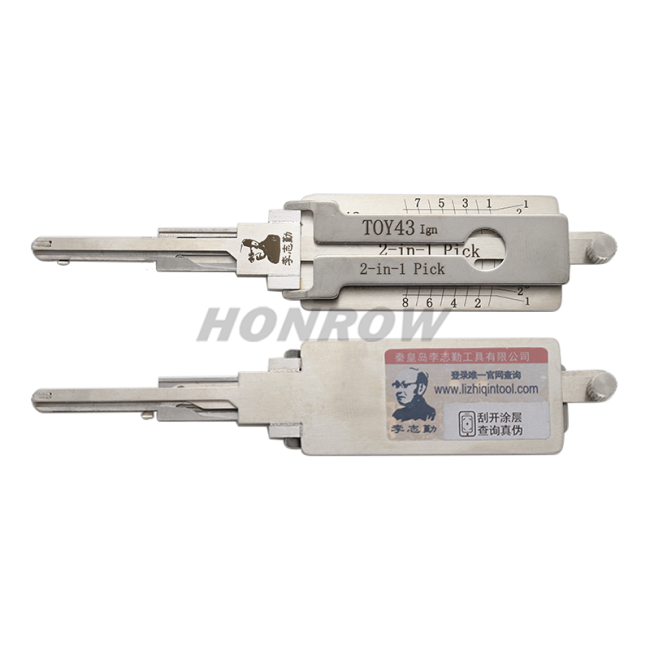 Original Lishi For TOY43 Ign 2 in 1 decoder and lock pick only for ignition lock