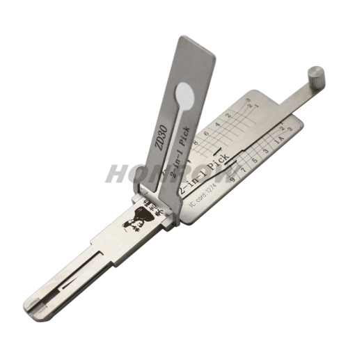 Original Lishi For ZD30 motorcycle 2 in 1 lockpick and decoder genuine