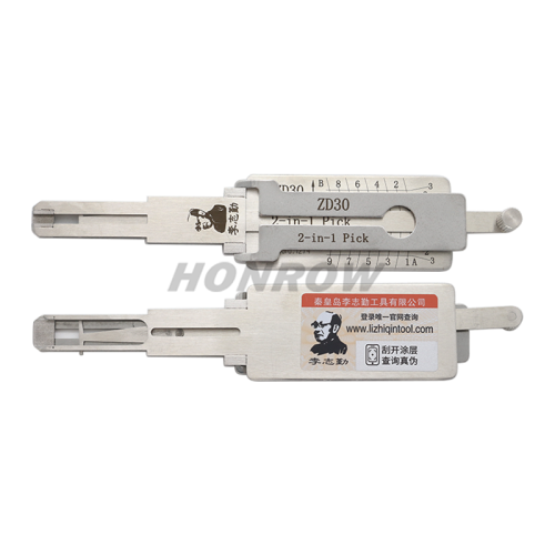 Original Lishi For ZD30 motorcycle 2 in 1 lockpick and decoder genuine