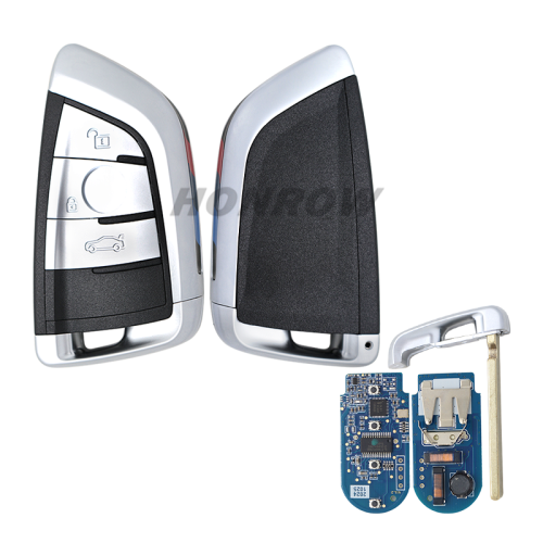 For BMW smart card OM-F434 3 button remote key with PCB With 434MHZ /PCF7953P chip