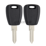 For Fiat transponder key blank black color with GT10 Key balde