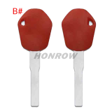 For KTM motorcycle key shell red color