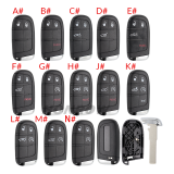 For Chrysler 2/2+1/3/3+1/4+1/5 button flip remote key shell with Key Blade