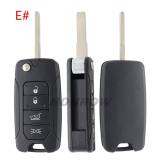For Chrysler Jeep 2/2+1/3/3+1/4 button flip remote key blank without logo