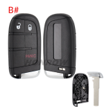 For Chrysler 2/2+1/3/3+1/4+1/5 button flip remote key shell with Key Blade