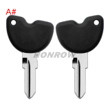 For Piaggio motorcycle key blank