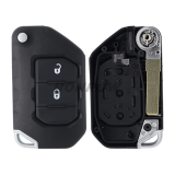 For Jeep Wrangler Keyless Remote key 2 Button ASK433 MHz Folding Remote Key SIP22 PCF7939M / HITAG AES / 4A CHIP FCC ID:OHT1130261 OE #:68416784AA