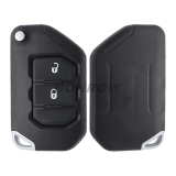 For Jeep Wrangler Keyless Remote key 2 Button ASK433 MHz Folding Remote Key SIP22 PCF7939M / HITAG AES / 4A CHIP FCC ID:OHT1130261 OE #:68416784AA