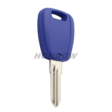 For Fiat transponder key blank blue color with GT10 Key balde