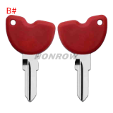 For Piaggio motorcycle key blank
