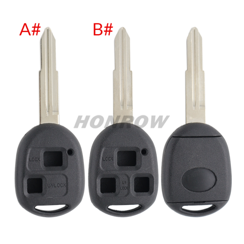 For High quality GTL Toyota 3 button remote key blank with TOY41 blade