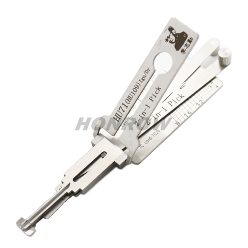 Original Lishi HU71 for Landrover and SCANIA trunk 2 in 1 decode and lockpick