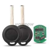 For Mitsubishi Colt Cabriolet 2 button remote key with PCF7941 ID46 chip 433Mhz P/N:MN901621